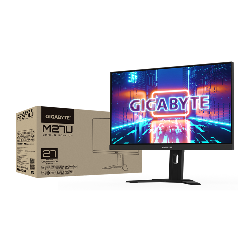 Gigabyte KVM M27U 27″ UHD 4K (3840 x 2160) 160Hz Gaming Monitor