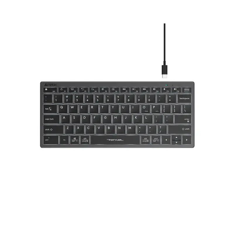 A4Tech Fstyler FX61 Scissor Switch USB Type-C Wired Keyboard
