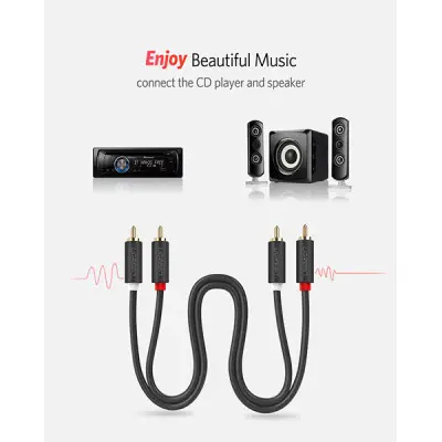 UGREEN AV104 (10520) 2x RCA to 2x RCA Cable - 5M