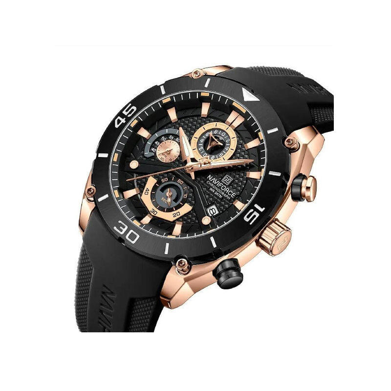 Naviforce 8038 Chronograph Men’s Watch– Black Rose