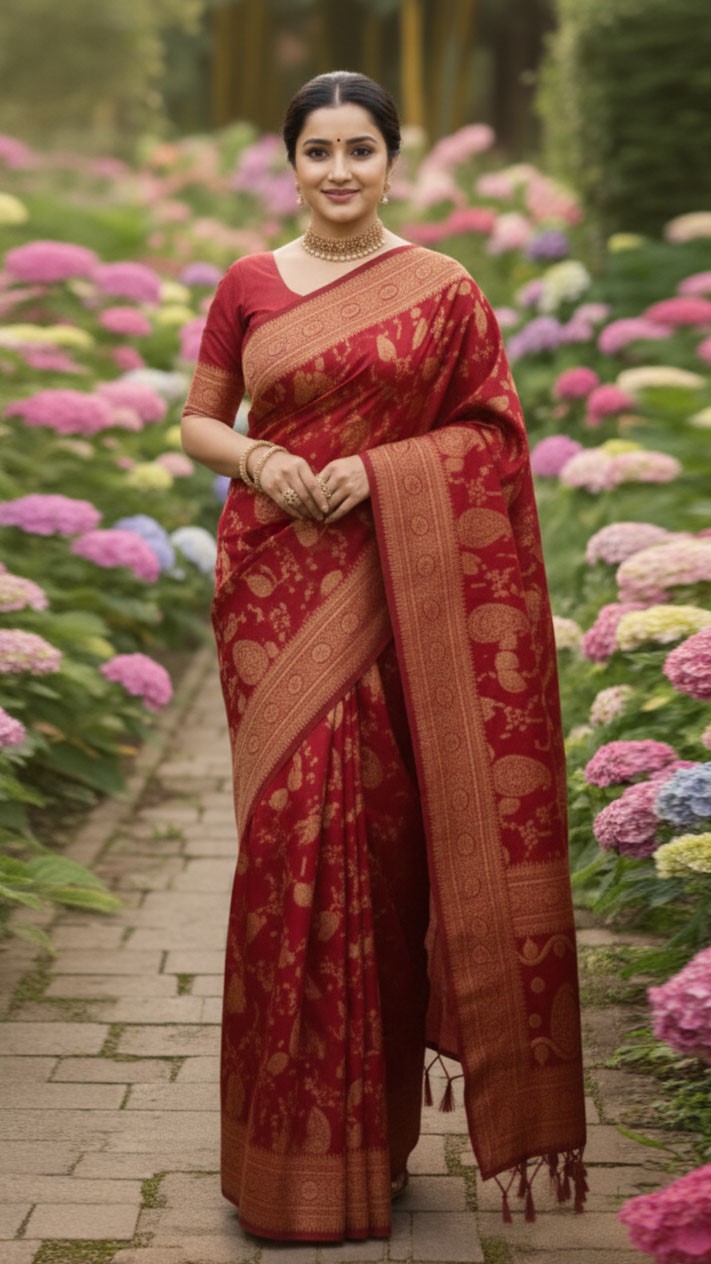 Japani Silk Sharee with Blouse Piece