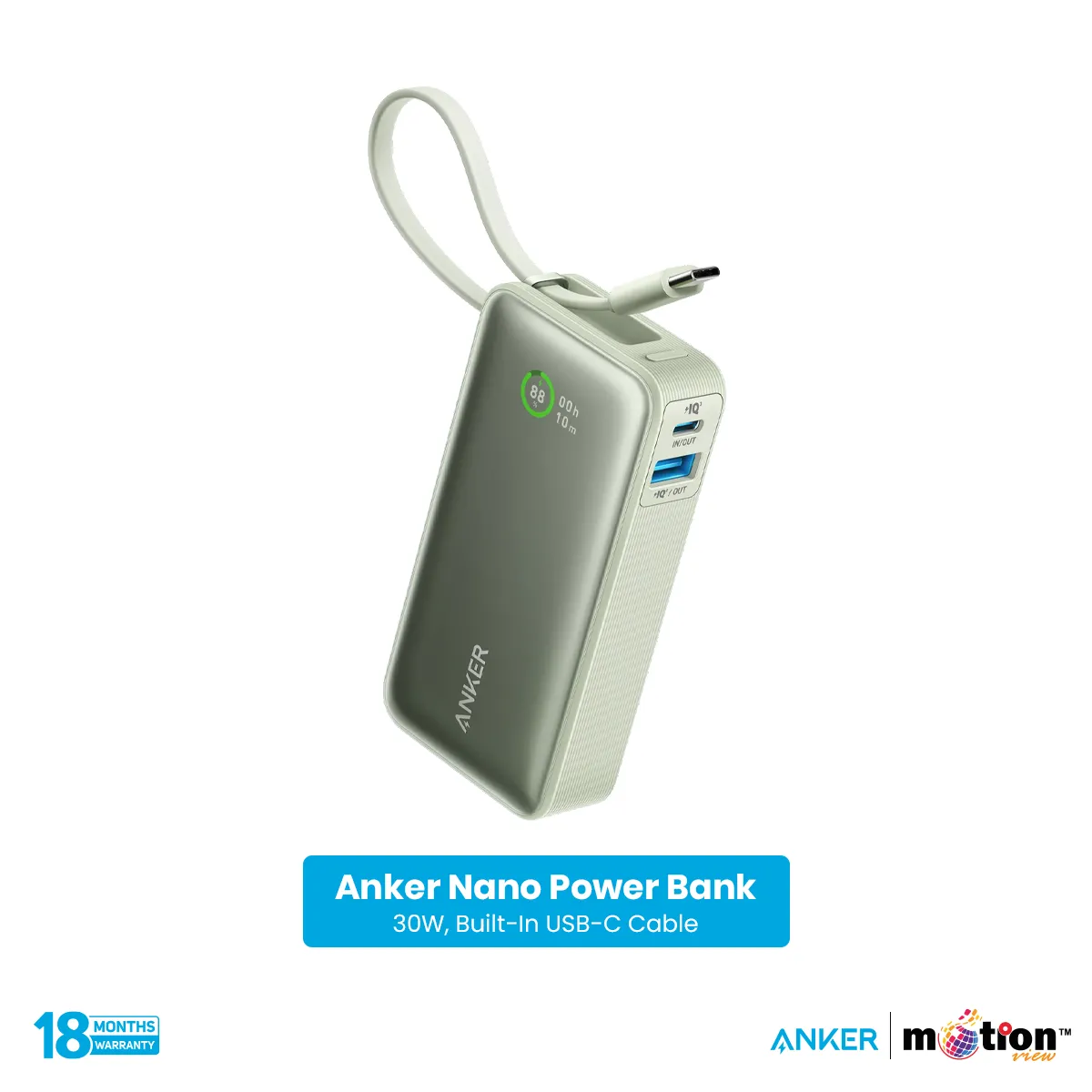 Anker Nano 10K 30W Power Bank USBâC (A1259)