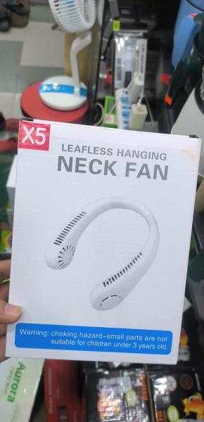 USB Rechargeable Portable Mini Bladeless Neck Fan Neck Cooler
