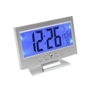 Digital LCD Clock with Calendar, Temperature Sensor, Alarm for Table and Study Desk