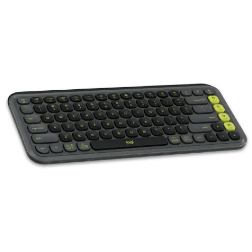 Logitech POP Icon Keys Bluetooth Wireless Keyboard Graphite & Green