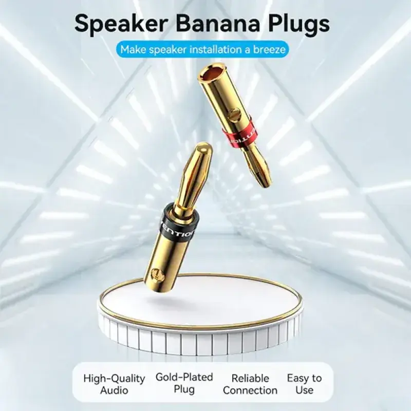 VENTION BFDJ0-2 Speaker Banana Plugs (1 Pair)