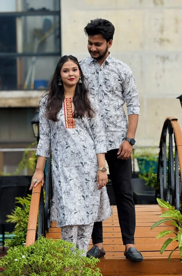 Matching Couple Dress | 2 Pcs and shirt