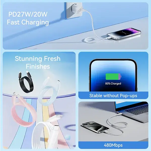 VENTION LAKWF Type-C to Lightning 3A USB 2.0 Cable - 1M
