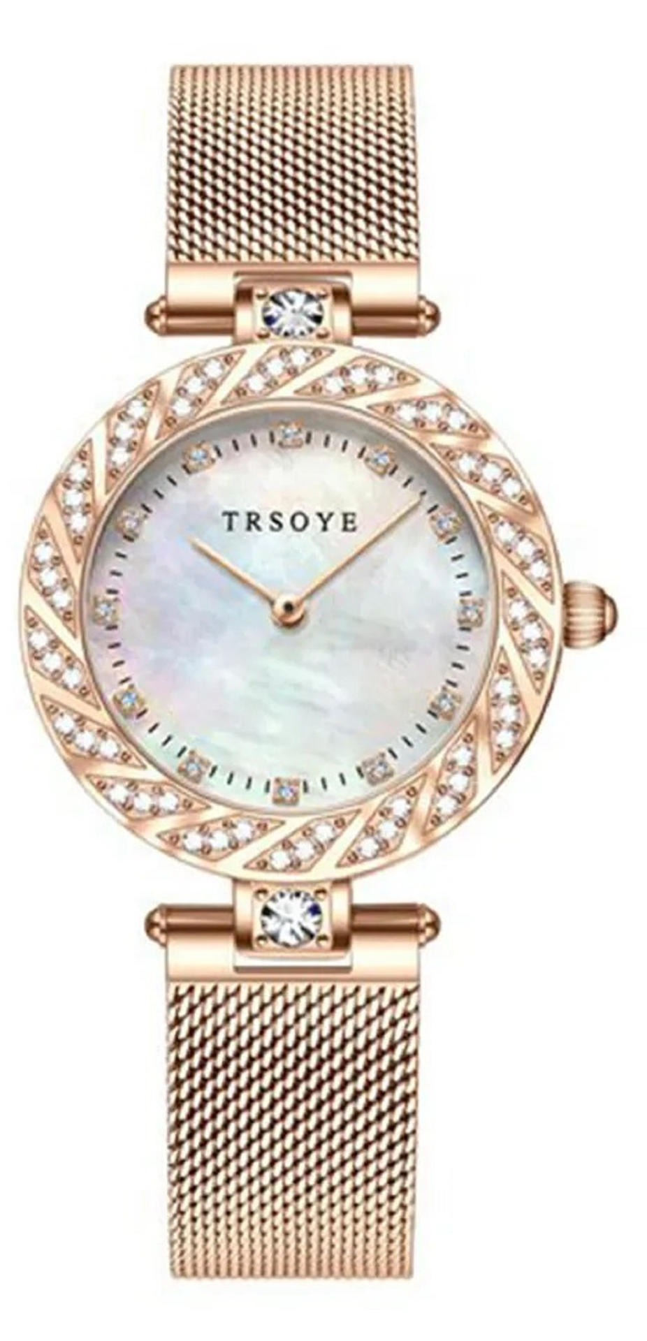 Trsoye 8809 Quartz Watch for Women – Rose Gold