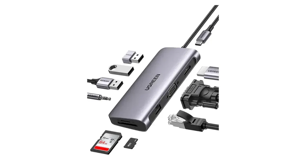 UGREEN CM639 (45380) Multifunction 10-in-1 USB-C Docking Station
