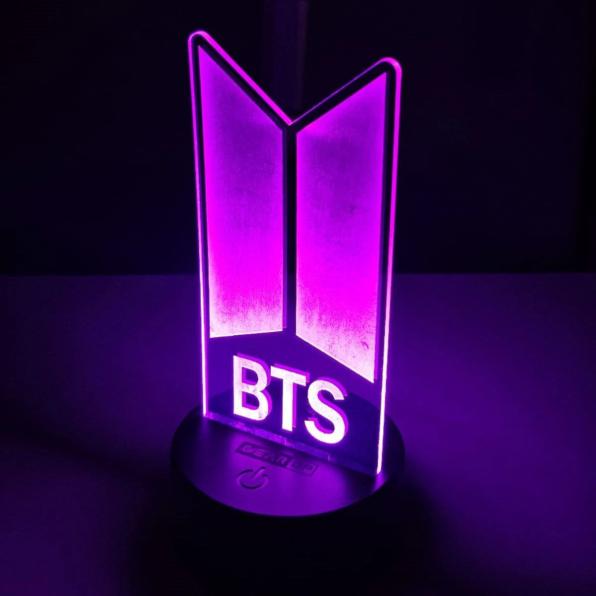 GearUP Acrylic Multicolor Night Lamp (BTS) – WHITE – 20 pcs