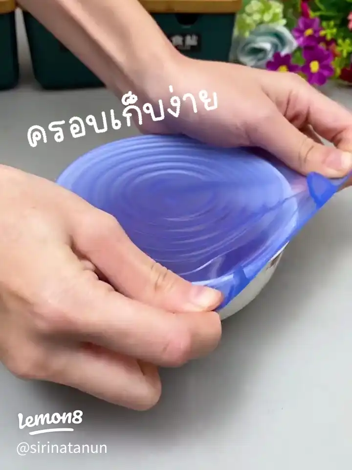 Tampas extensíveis de silicone, 6 pçs, reutilizáveis, wrap comida, mantem fresco, sela a tigela, elástico, capa de enrolar, cozinha, panelas