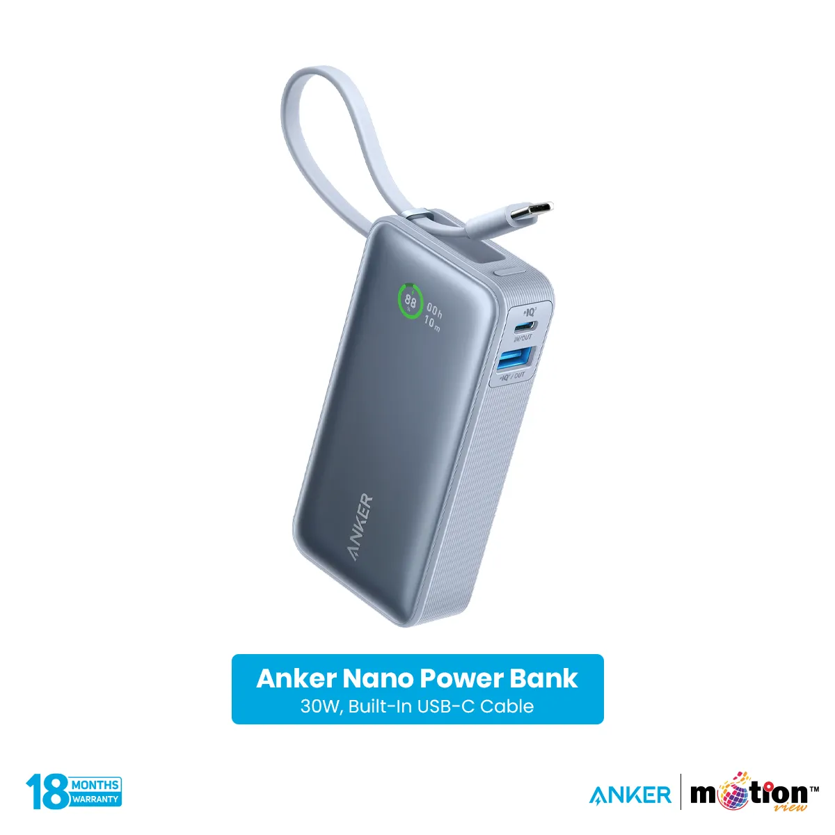Anker Nano 10K 30W Power Bank USBâC (A1259)