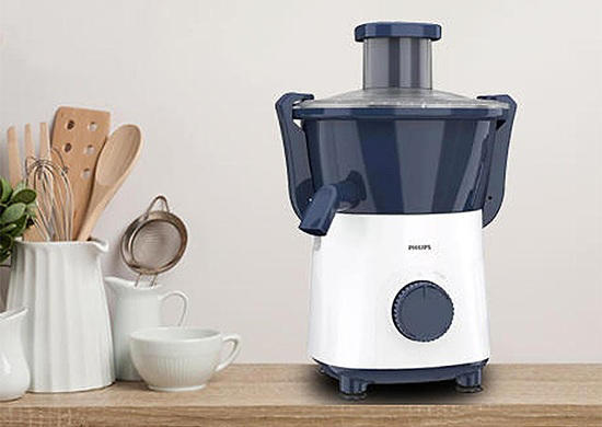 Philips 500W Juicer (HL7566/00)-Deep Azure