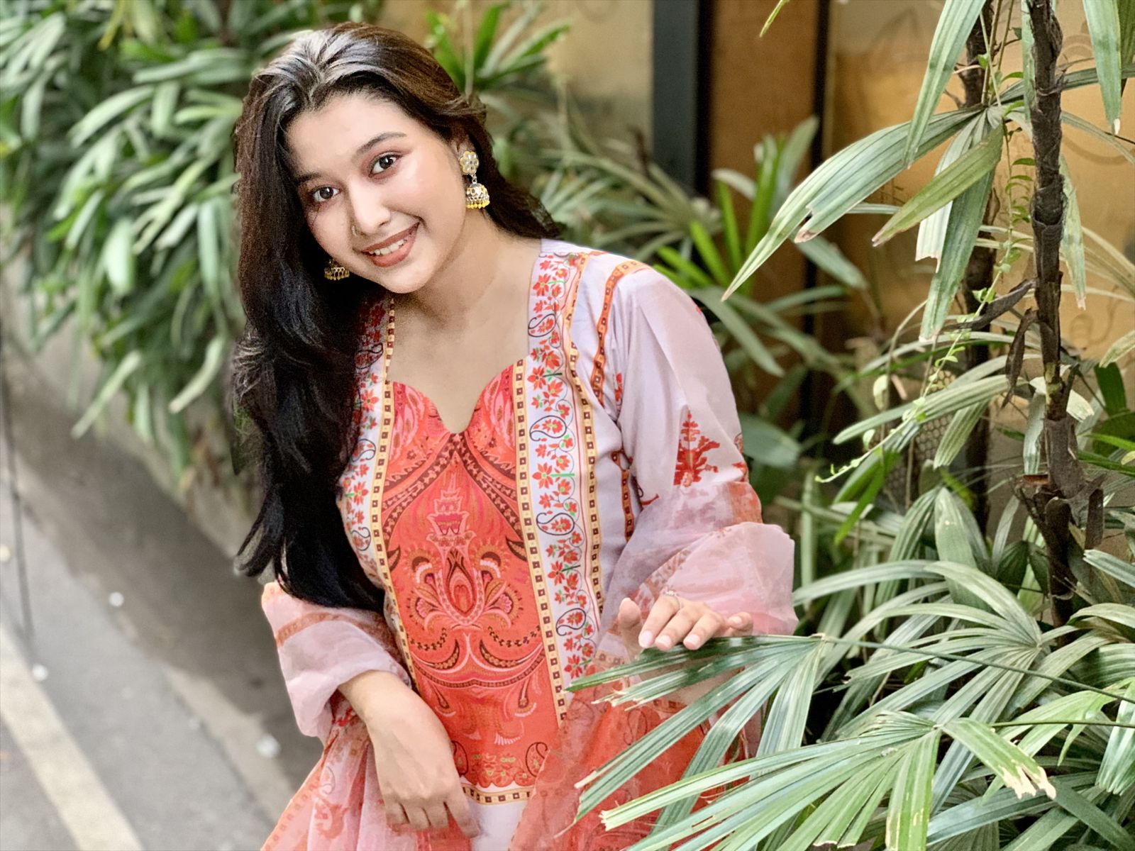 Ready Made Pure dubai silk Digital Print Three Piece