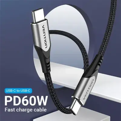 Vention TADHH 3A USB 2.0 Male to Male Type-C Cable - 2M