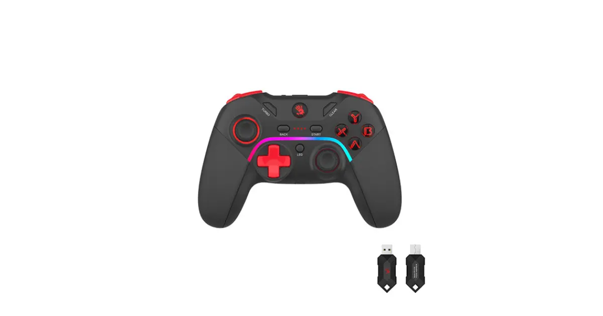 A4Tech Bloody GPW70 2.4G Wireless RGB Gaming Controller - Black