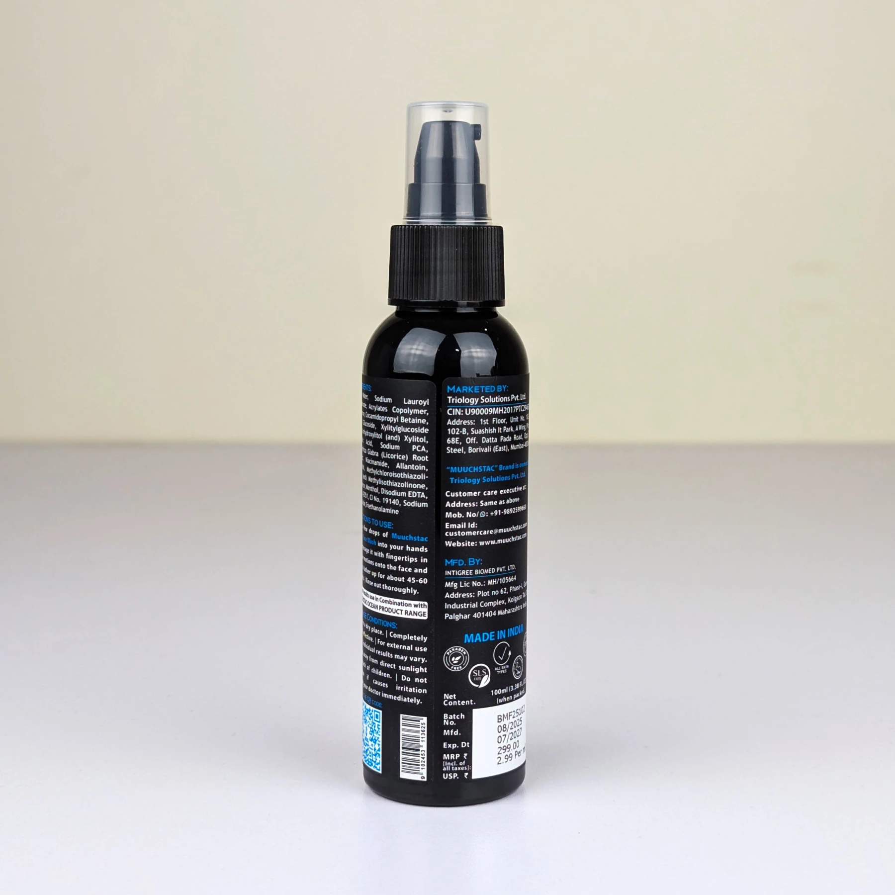Muuchstac Ocean Face Wash For Men 100 ml