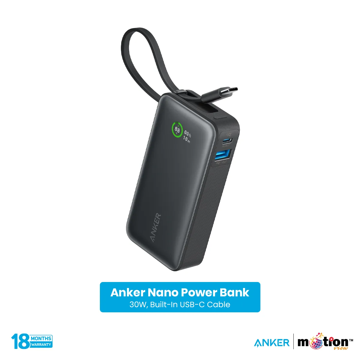 Anker Nano 10K 30W Power Bank USBâC (A1259)