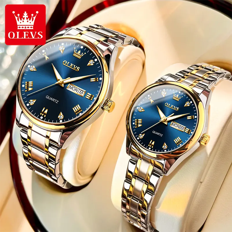 Olevs 5563 CHAIN WATCH –( Blue Dial) For Men