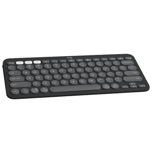 Logitech K380S Pebble Keys 2 Multi-Device Bluetooth Keyboard Tonal Graphite