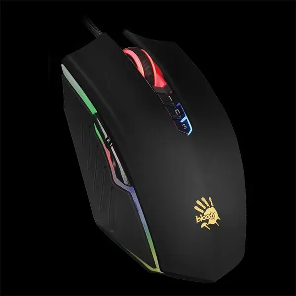 A4TECH Bloody A70 Light Strike Gaming Mouse - Matte Black