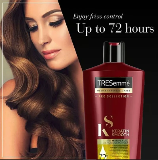 Tresemme Shampoo 700ml Keratin Smooth With Marula Oil Shampoo