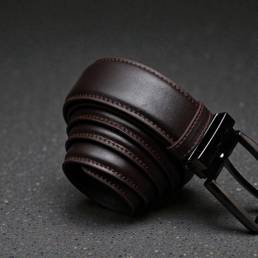 Zays Handcrafted Leather Belt for Men - Full-Grain Cowhide Adjustable Fit Stylish and Long-Lasting Designed for Office Traditional and Casual Use - Sweat-Resistant Anti-Crack Build Ideal for Daily Wea