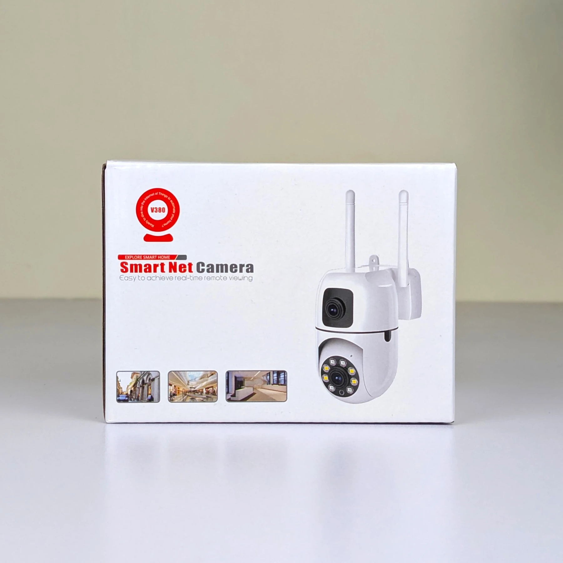 New V380 Mini Indoor PTZ Dual Lens Camera 4MP HD Smart Home WiFi Security for Baby Monitor Indoor Network Dual Lens Camera