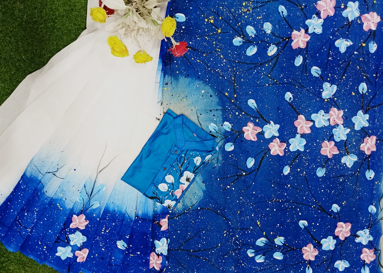 Exclusive Design Hand Print Couple Dress For Sweet Couple