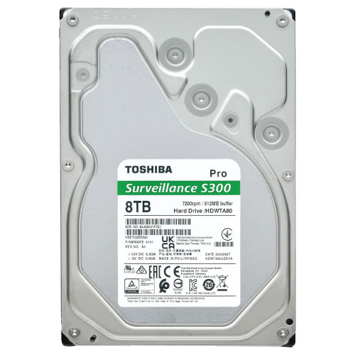 Toshiba S300 Pro 8TB 7200rpm 3.5″ Surveillance Hard Drive