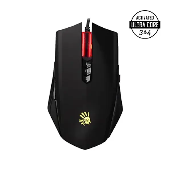 A4TECH Bloody A70 Light Strike Gaming Mouse - Matte Black