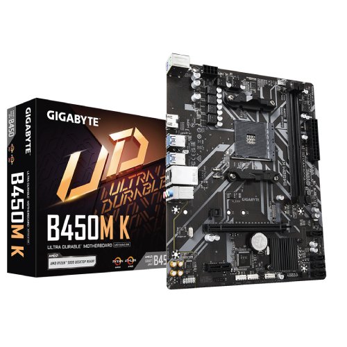 Gigabyte Intel Chipset B450M K AM4 Micro-ATX Motherboard