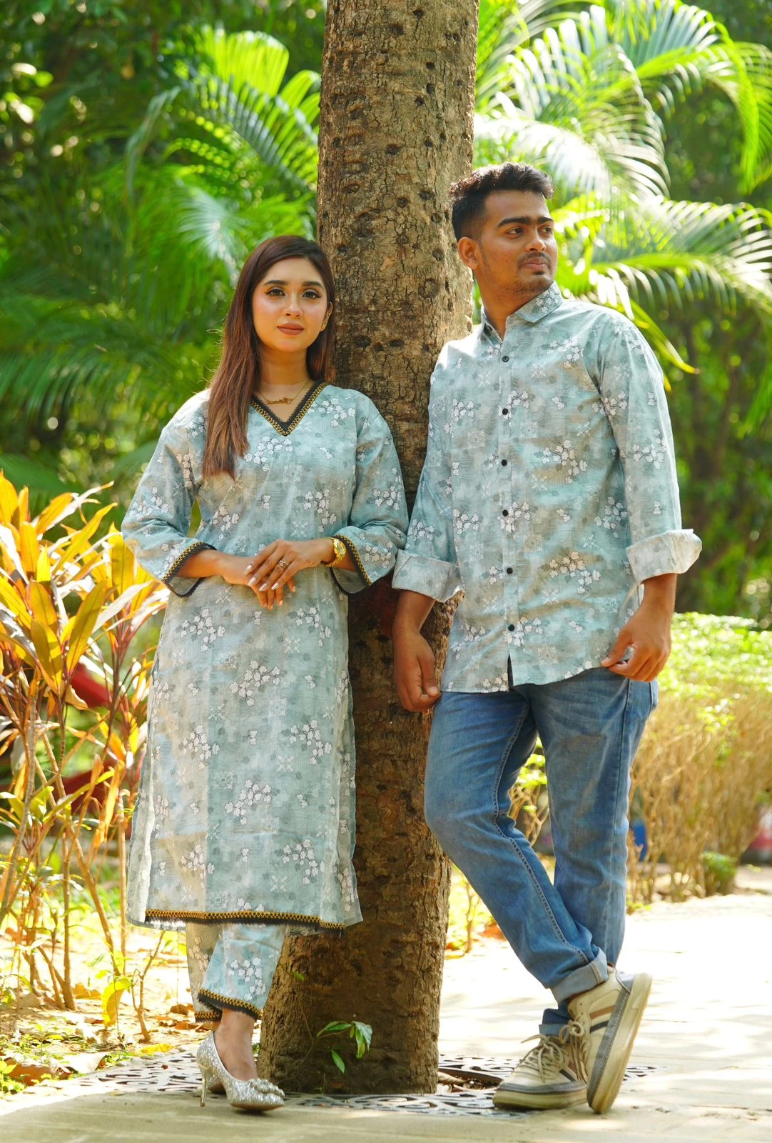 Matching Couple Dress | 2 Pcs and shirt