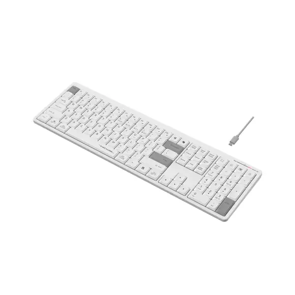 A4tech Fstyler FBX55C Dual-Mode (Bluetooth & 2.4G Wireless) Scissor Switch Wireless Keyboard - White (Only English Layout)