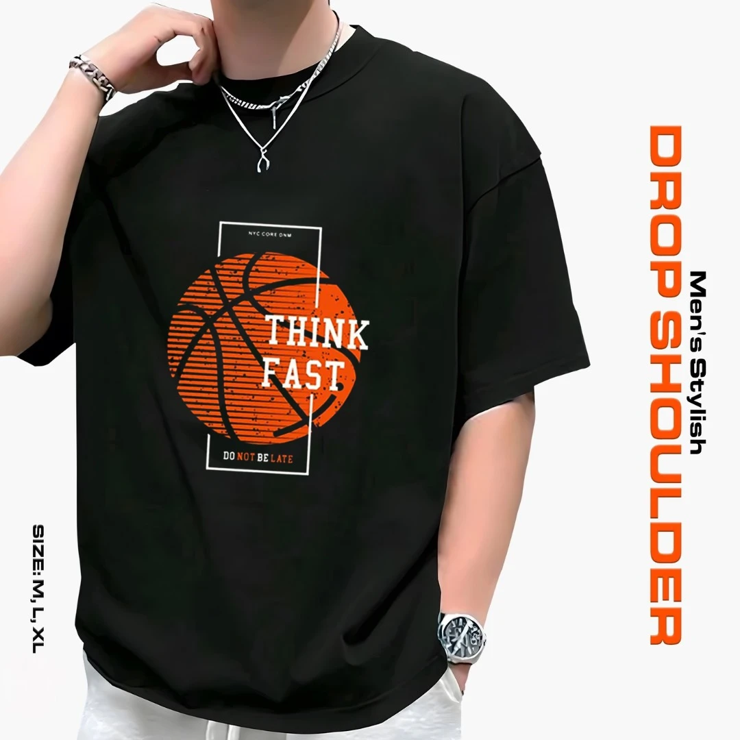 Men's Stylish DROP SHOULDER T-Shirt
