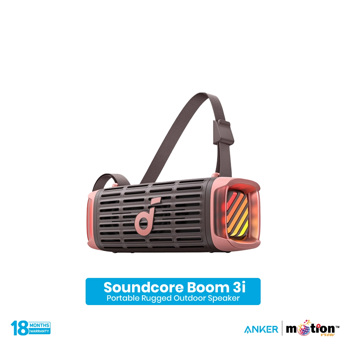 Anker Soundcore Boom 3i Portable Bluetooth Speaker
