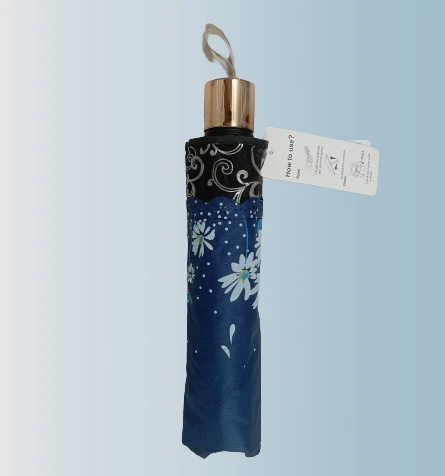 Ladies Fashionable and Elegant Anti UV Sunshade Print Border Lace Umbrella