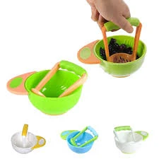 Baby Food Chewing Mash & Serve Bowl for Homemade Baby Food