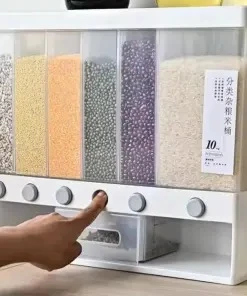 6-in-1 Wall Mounted Food Storage Box for Kitchen