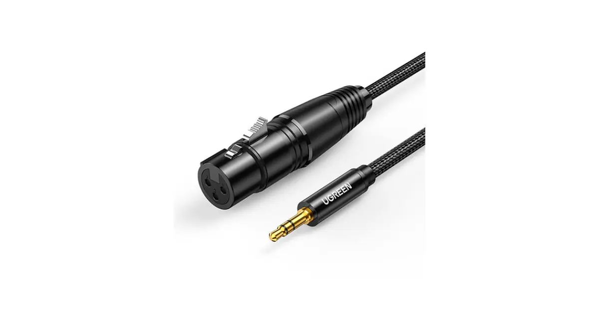 UGREEN AV182 (20244) 3.5mm Male to XLR Female Audio Cable - 2M