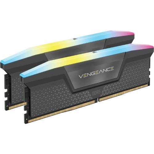 Corsair VENGEANCE RGB 32GB (2x16GB) DDR5 DRAM 6000MT/s CL28 AMD EXPO & Intel XMP Memory Kit Black