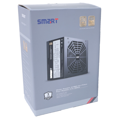 SMART XV550 VOLTFORCE 550W 80 PLUS BRONZE NON-MODULAR POWER SUPPLY