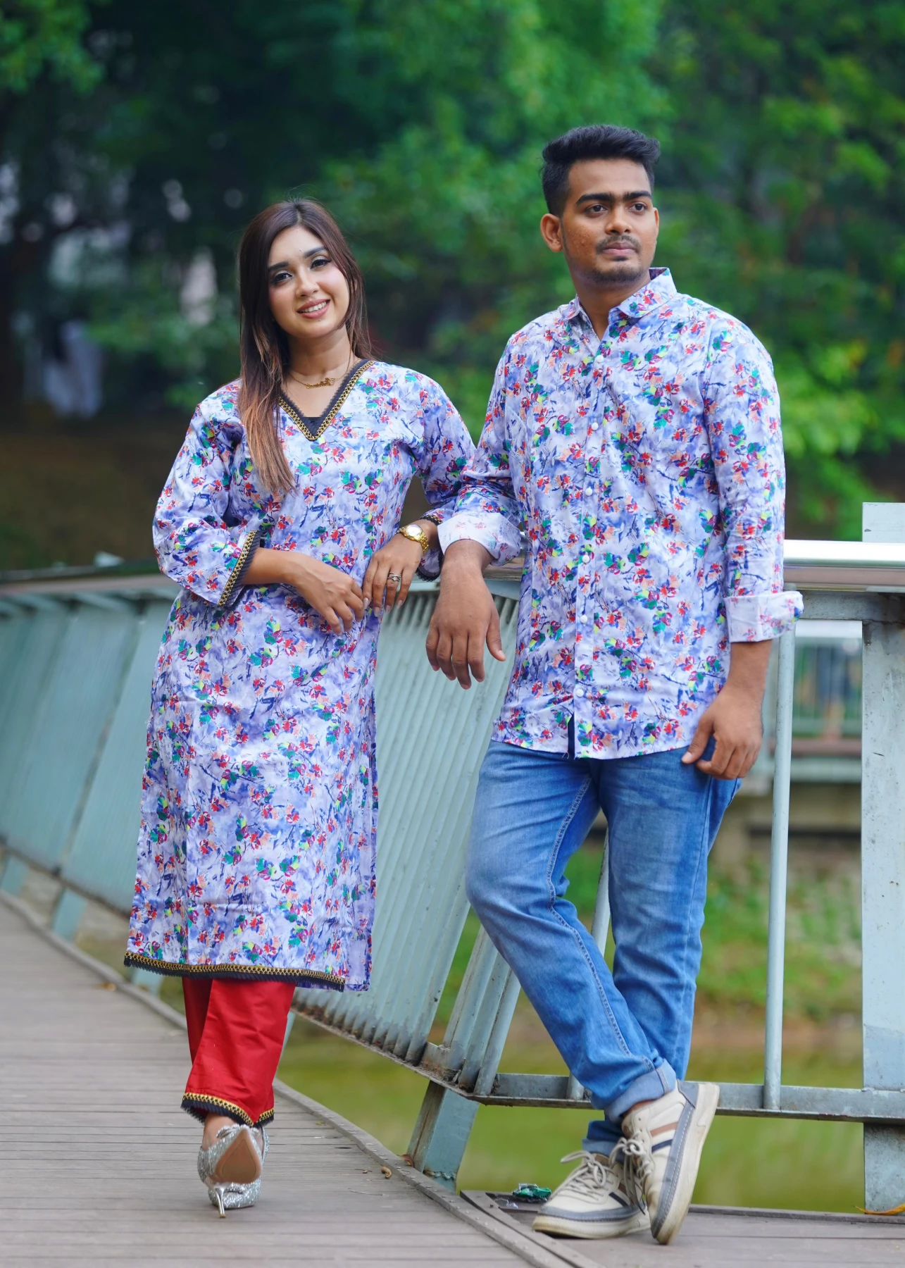 Matching Couple Dress | 2 Pcs and shirt