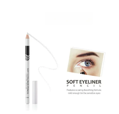 1pcs Beauty Glazed Soft Eyeliner Pencil White