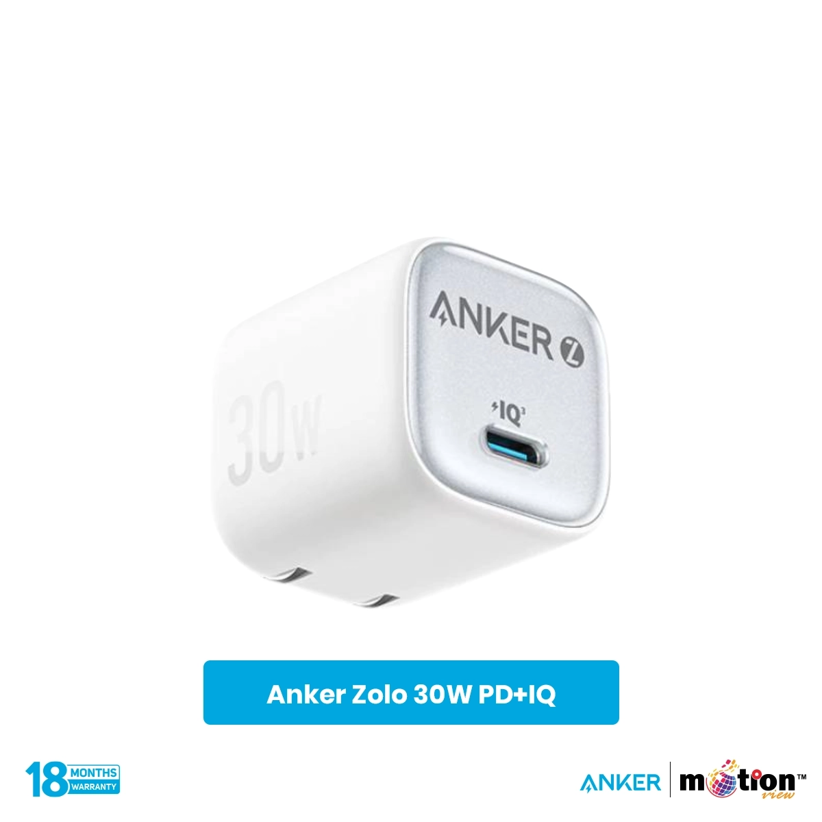 Anker Zolo 30W IQ & PD Type-C Charger Adapter