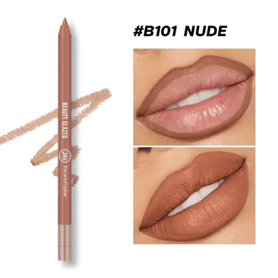 1pcs Beauty Glazed Lively Waterproof & Long Lasting Lip Liner - 9 Shades Available