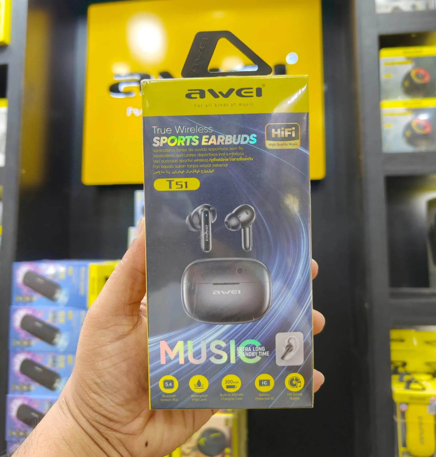 Awei T51 True Wireless Sports Earbuds ( 6-Month Official Warranty )