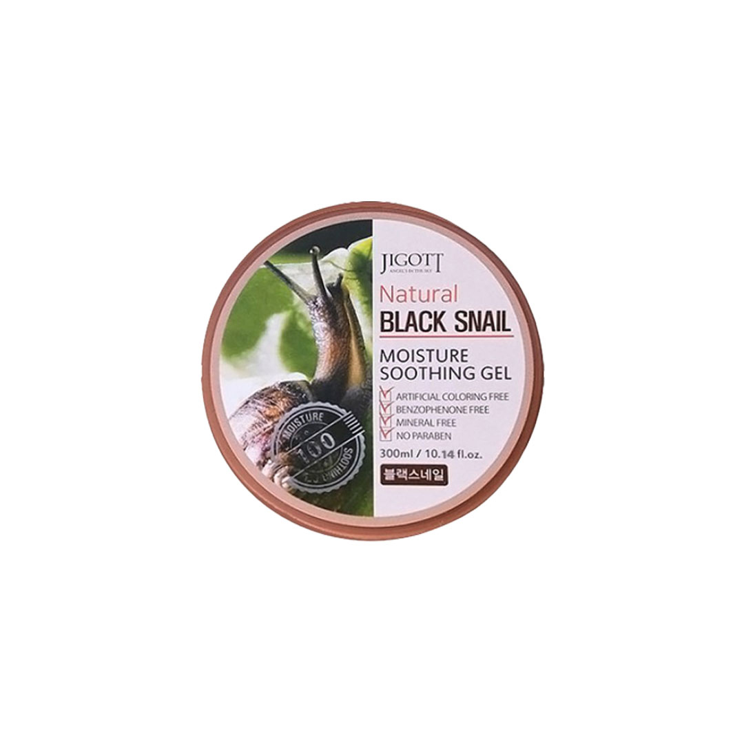 Jigott Natural Black Snail Moisture Soothing Gel 300 ml