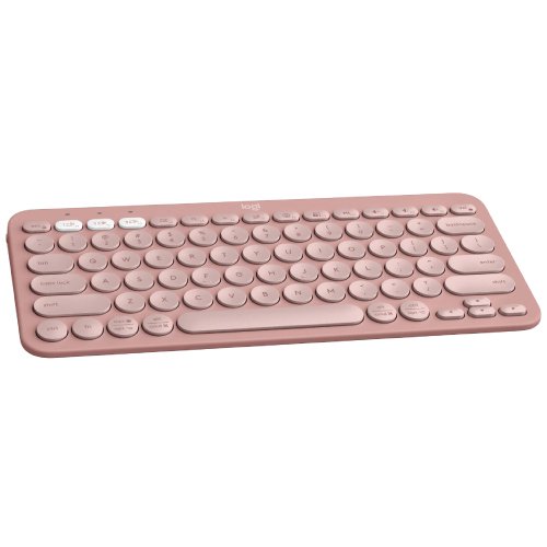 Logitech K380S Pebble Keys 2 Multi-Device Bluetooth Keyboard Tonal Rose